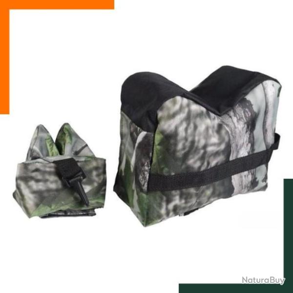 Sac de tir camouflage avant et arri�re - R�glage d'arme - Camouflage - LIVRAISON RAPIDE