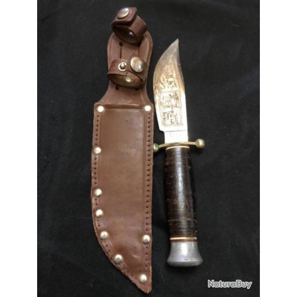 couteau scout sabatier jeune lame grave