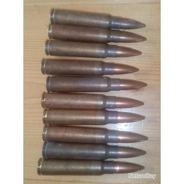 Lot de 10 cartouches de 7,65 x 53 FNB