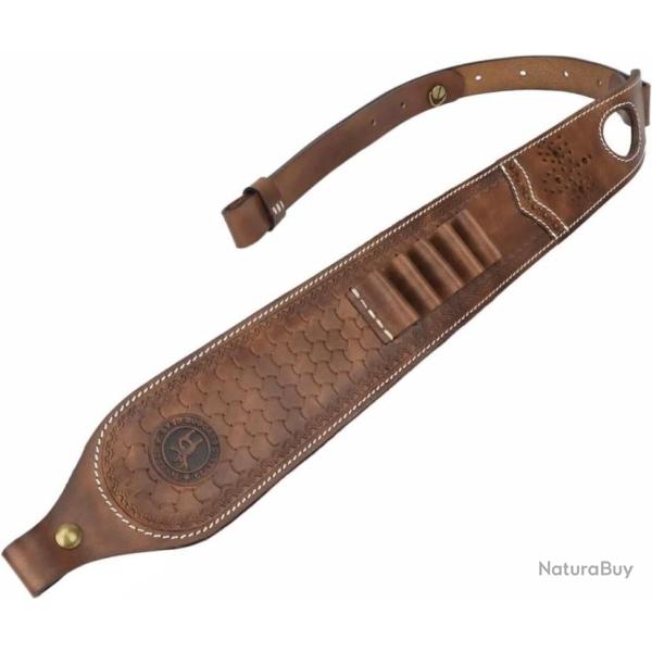 Tourbn Porte-munitions en Cuir de Luxe avec �lingue de Fusil rembourr�e avec Trou de Repos