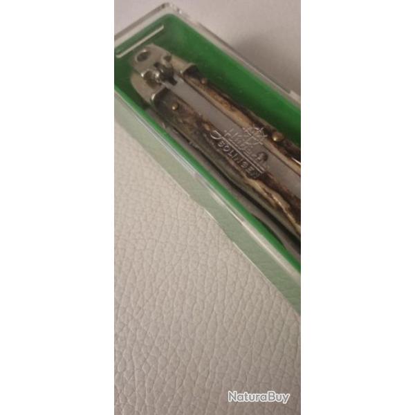 Superbe couteau automatique Hubertus chasseur 4 fonctions Neuf de collection en bo�te