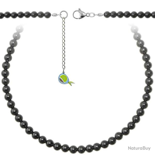 Collier en onyx noir - Perles rondes 6 mm - 70 cm