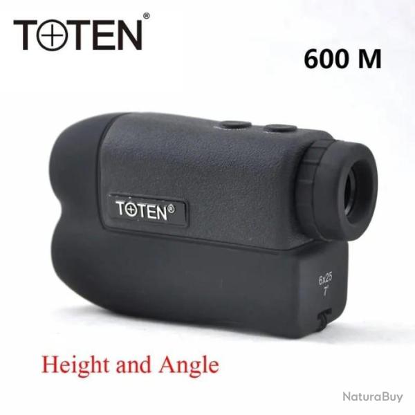 TOTEN Telemetre laser 6x25 600M NOIR paiement en 3 ou 4 fois - LIVRAISON GRATUITE !!