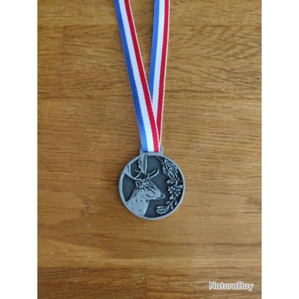 Mdaille cotation trophe daim chelon argent