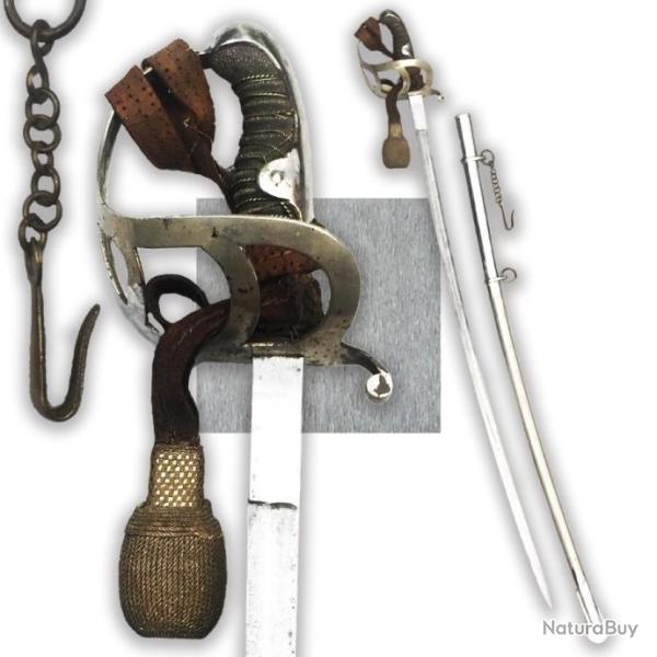 RARE & BEAU SABRE DE HUSSARD BAVAROIS / PRUSSIEN, LAME GRAV�E XIX / WW1 ORIGINAL #29