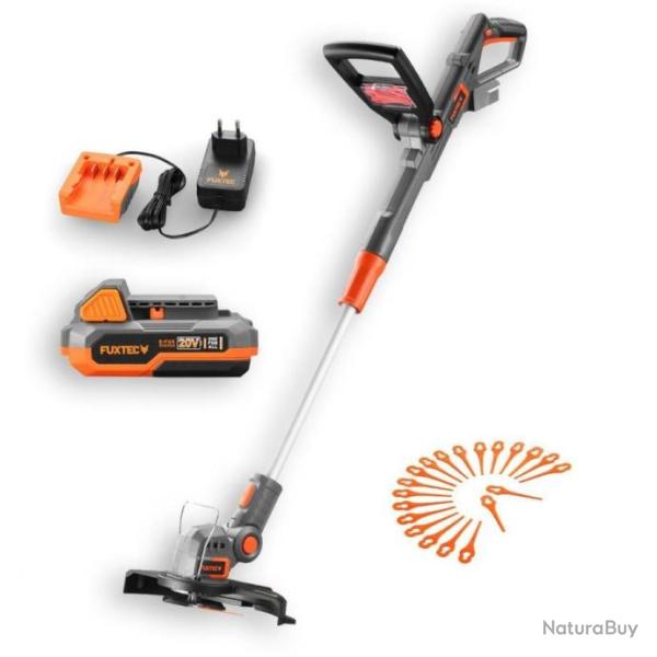 Coupe Gazon Coupe bordure � batterie 20V FUXTEC set batterie chargeur