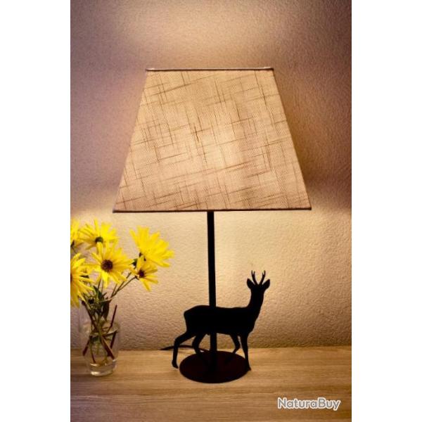 pied de lampe chevreuil
