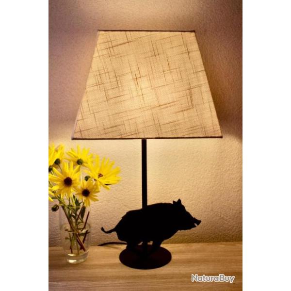 pied de lampe sanglier