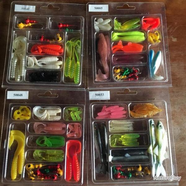 LOT 4 KITS LEURRES SOUPLE