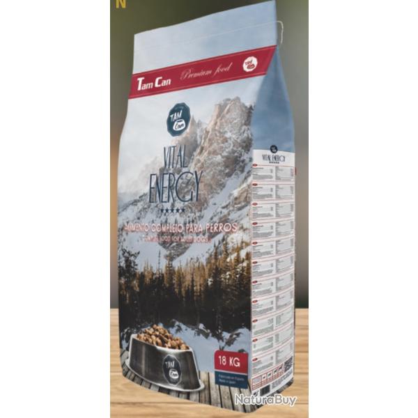 SACS DE CROQUETTES  PREMIUM VITAL ENERGY 30/18  POUR CHIENS EN 18 KG