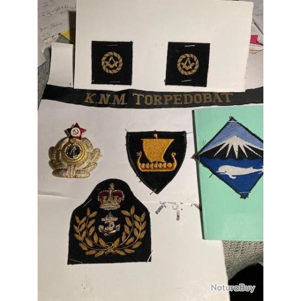 Lot insignes marine