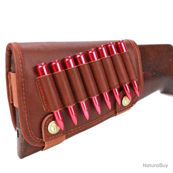 Tourbon Support De Joue En Cuir Avec Support De Cartouches De Munitions - LIVRAISON GRATUITE !!