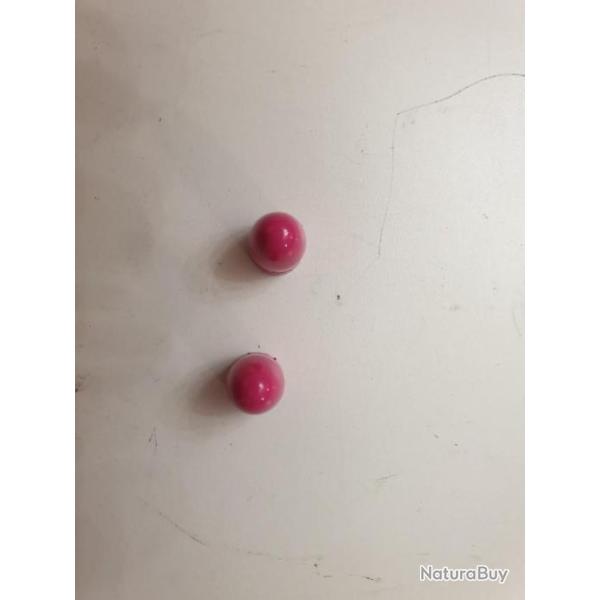 Bullet powder coating. Poudre peinture epoxy thermolaquage industriel rose