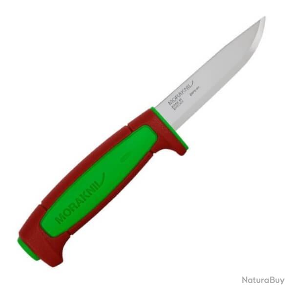 MO14281 Couteau outdoor Mora Basic 511 rouge/vert carbone �dition 2024