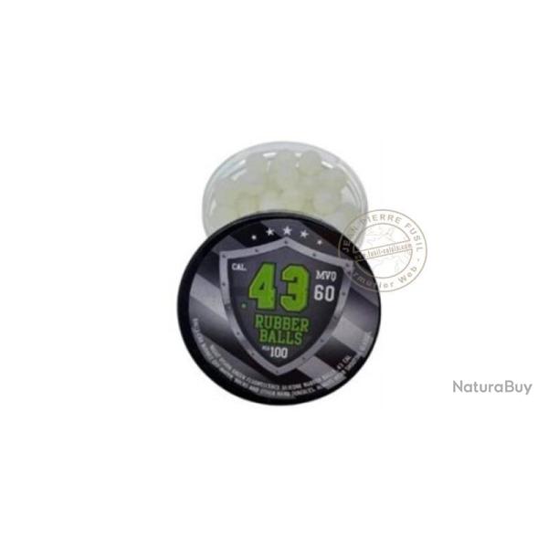 WSD - Pot de 100 billes silicone phosphorescent Night vision .43