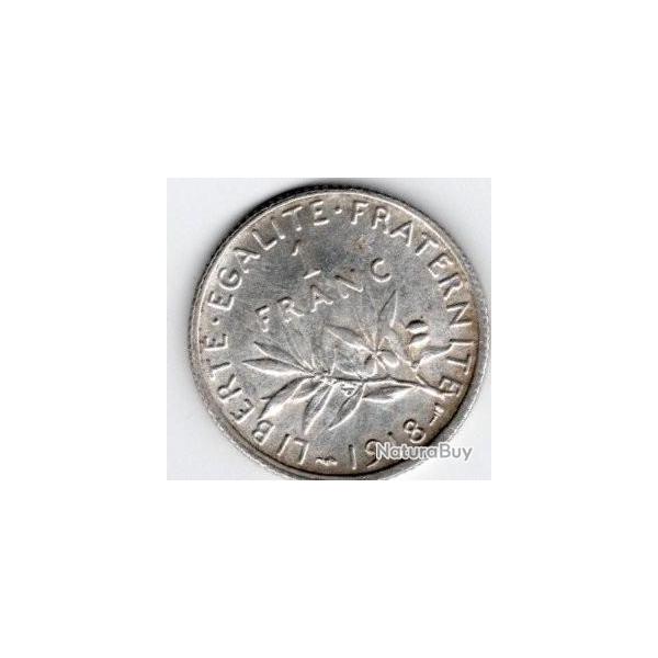 1  franc argent  1918   qualit�  SUP