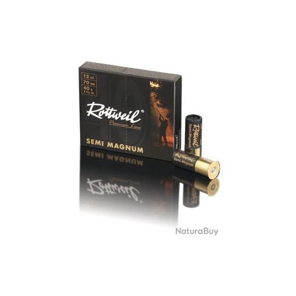 Boite de 10 cartouches Rottweil premium line semi magnum cal.12/70mm N�1 40G