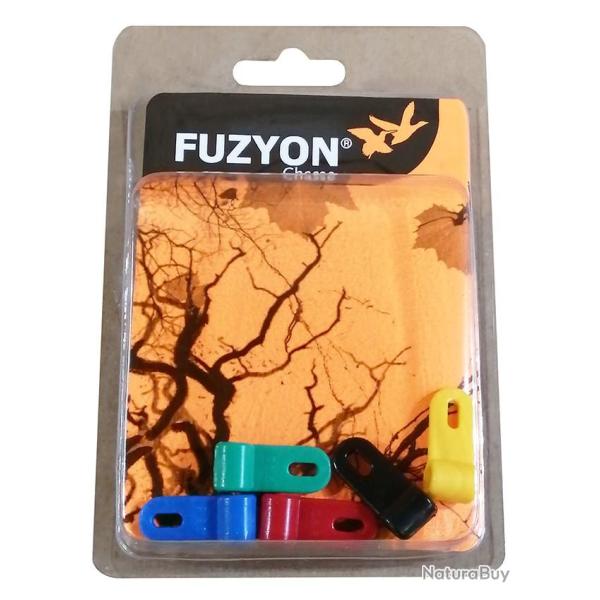 Blister de 5 attaches fuzyon sarcelles en plastique  6,5mm