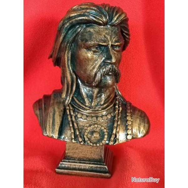 Buste de Vercing�torix patine bronze