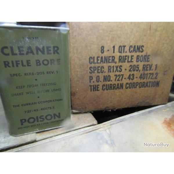 1 litre bidon huile vide arme seconde guerre 1943 US army ww2 Garand USM1 Springfield