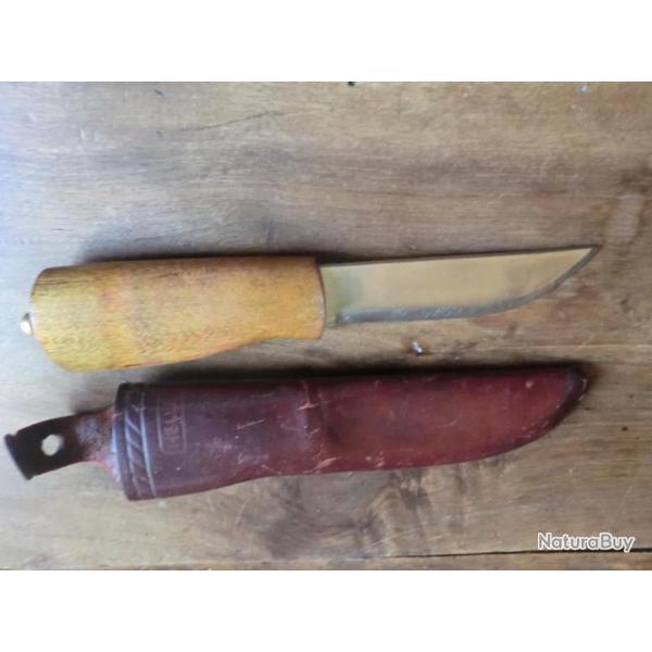 couteau fixe helle norway stainless etui cuir