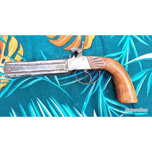 Pistolet  � canon superpos�s N.G.P   pr� 19�  .56A Collection