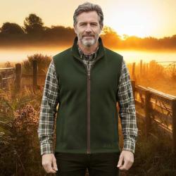 Gilet polaire G Stanton Forest Green  homme