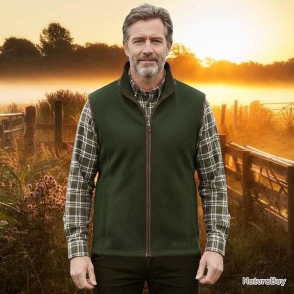 Gilet polaire G Stanton Forest Green  homme