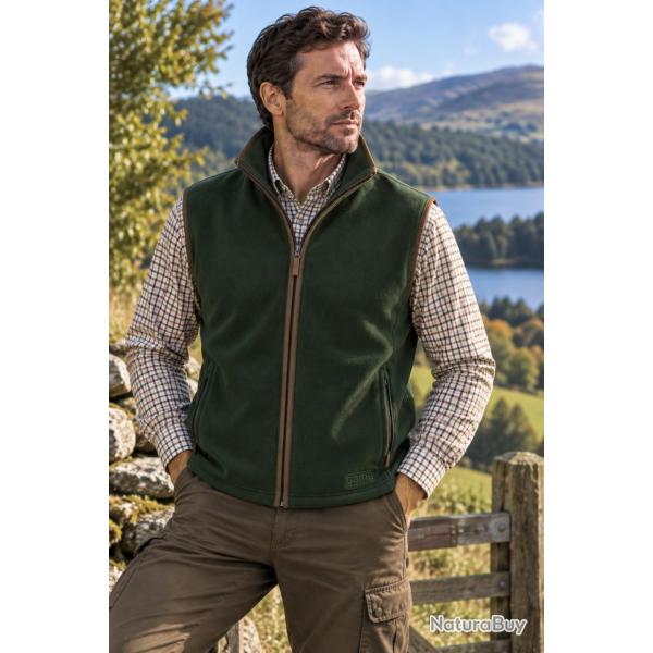 Gilet polaire G Stanton Forest Green  homme