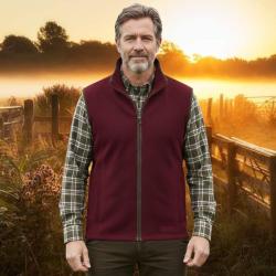 Gilet polaire G Stanton Forest Marron  homme