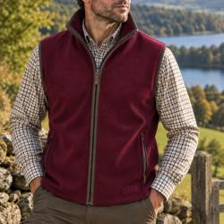 Gilet polaire G Stanton Forest Marron  homme