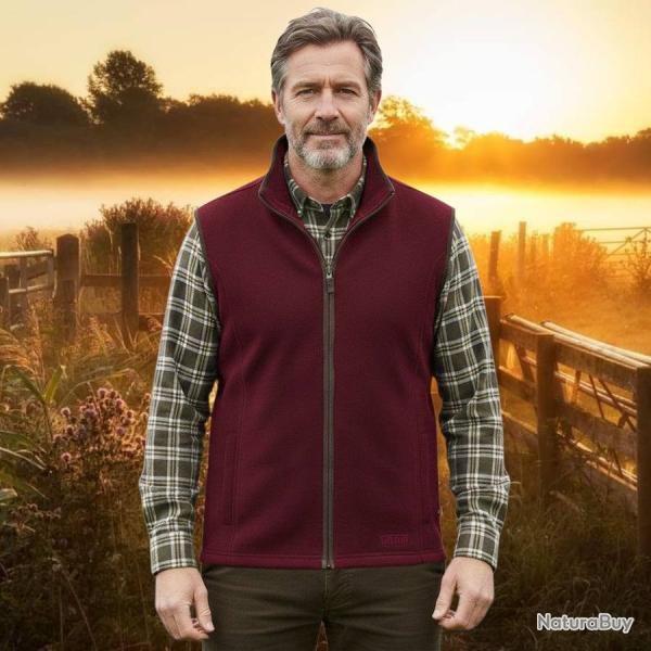 Gilet polaire G Stanton Forest Marron  homme