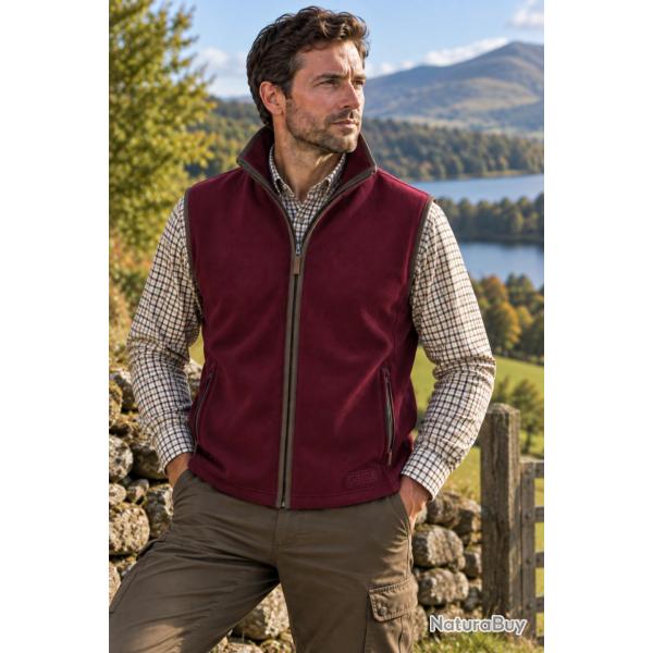 Gilet polaire G Stanton Forest Marron  homme