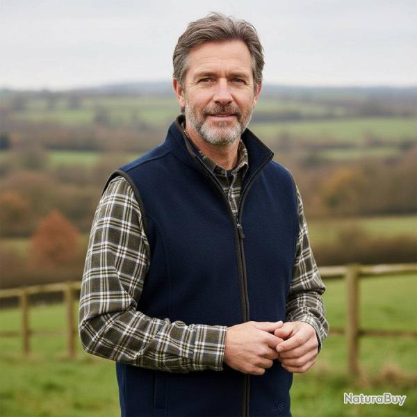 Gilet polaire G Stanton Forest Bleu  homme