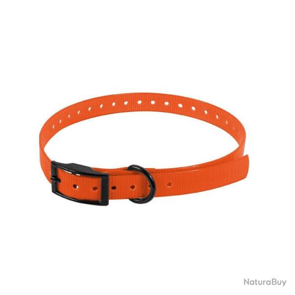 Sangle pour collier electronique HB Dog - 65 cm Orange / 19 mm / 2 mm - Orange / 19 mm / 2 mm