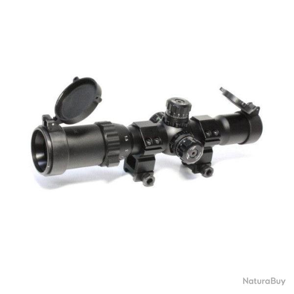 Lunette de tir Rouge/Vert/Bleu Tactical Ops 1-4x28E