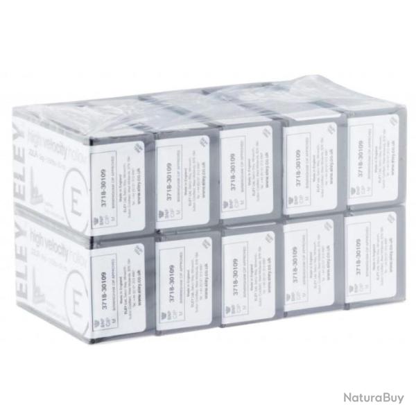 Lot de 10 bo�tes de 50 munitions ELEY High Velocity Hollow Point cal. 22 LR