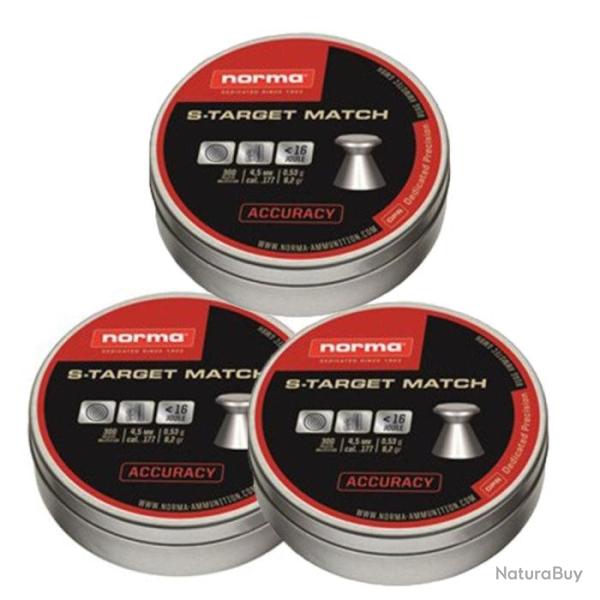 Plombs Norma S-Target Match - Par 3 / 4.5 mm