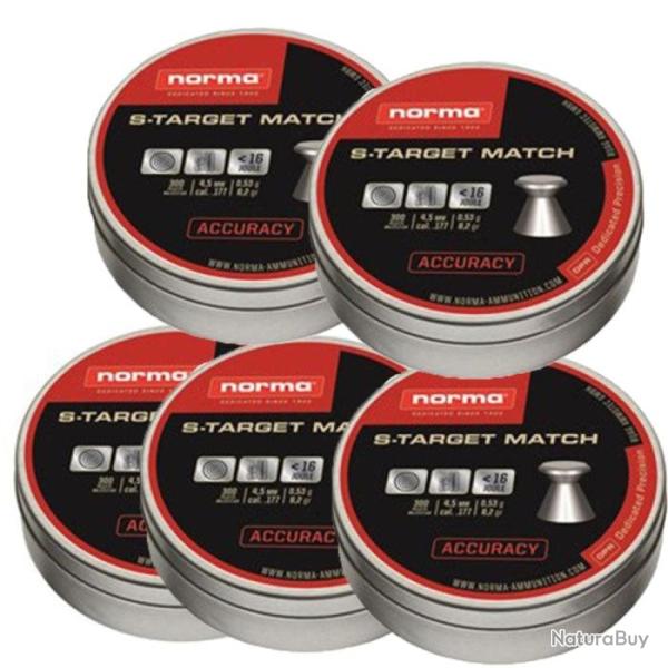 Plombs Norma S-Target Match - Par 5 / 4.5 mm