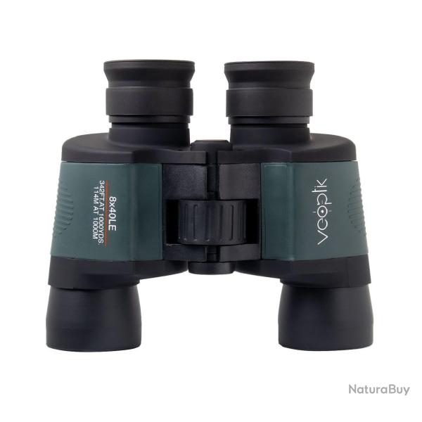 Jumelles Veoptik noire et verte 8X40