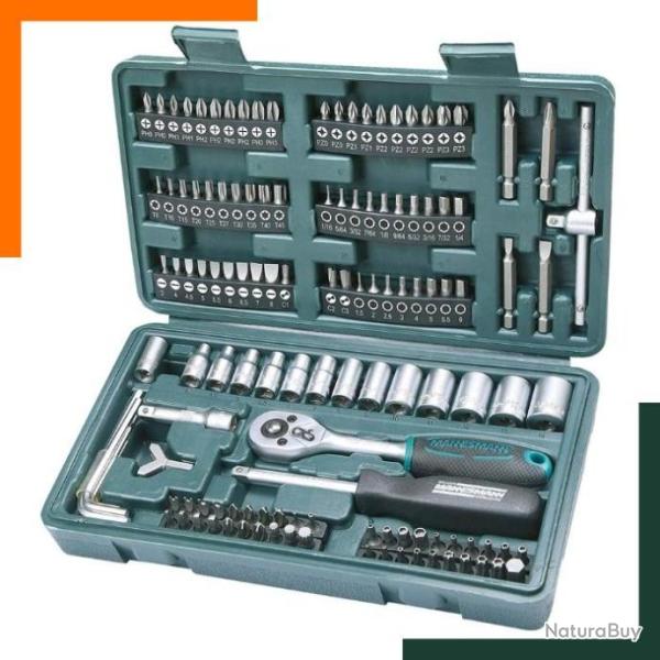 Coffret de douilles et embouts de 130 pi�ces - Livraison gratuite