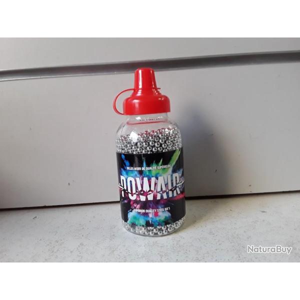 LOT DE 3000 BILLES PLOMBS BBS POWAIR CAL 4,5MM