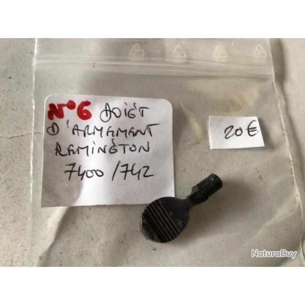 VENDU PAR LE-CUIRASSIER N� 6 DOIGT D'ARME'ENT DE  CARABINE  REMINGTON  742/7400