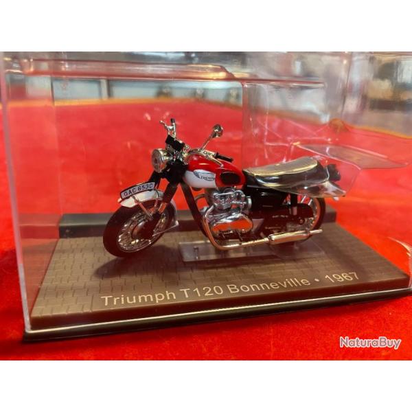triumph t 120 bonneville 1967 moto pas du 1/43e