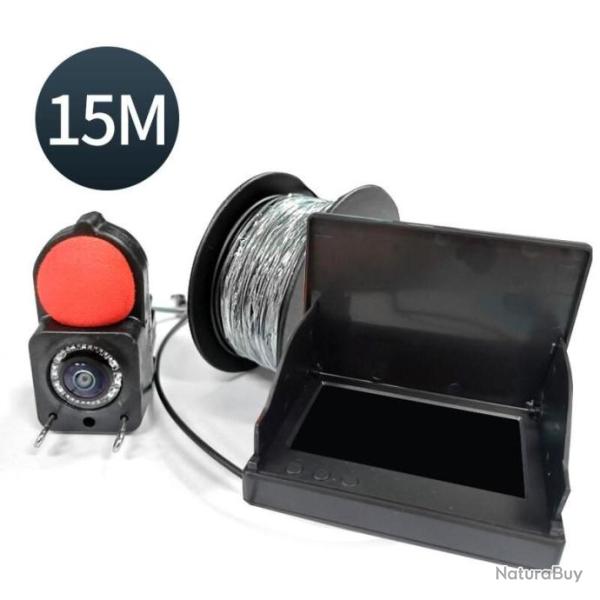 Cam�ra de P�che 4,3 LCD 1080P D�tecteur de Poisson Portable Sous Marine