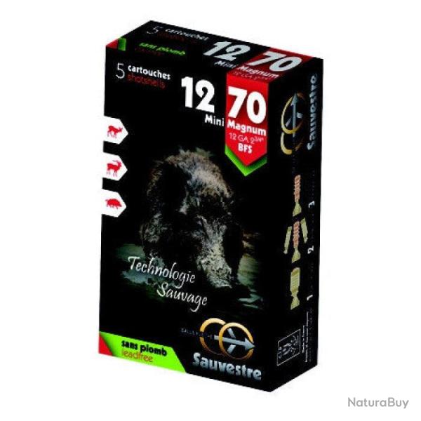 Balles Sauvestre BFF Mini Mag Cal.12/70 sans plomb x5 - Par 5