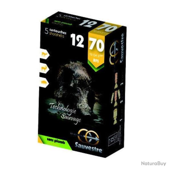 Balles Sauvestre BFF Cal.12/70 SP sans plomb x5 - Par 1