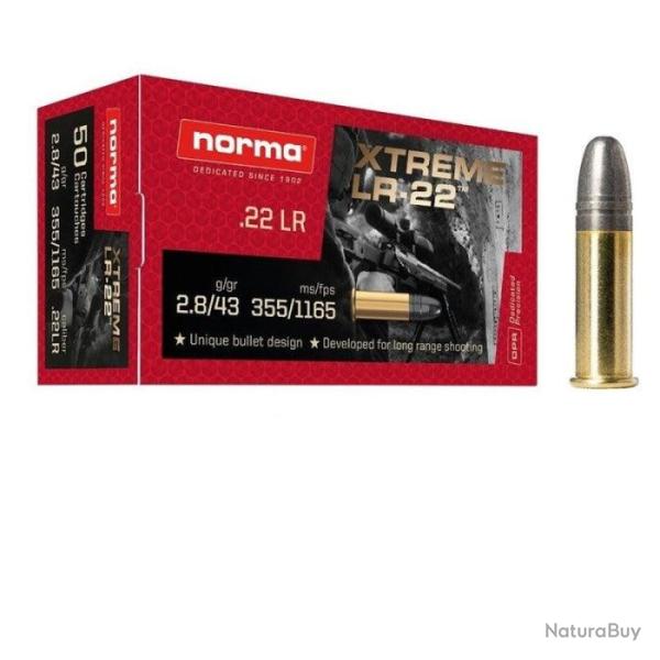 Cartouches Norma Extreme LR-22 - Cal. 22 LR - Par 20