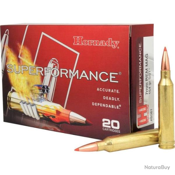 Balles Hornady Superformance Super Shock Tip - Cal. 7 RM Mag