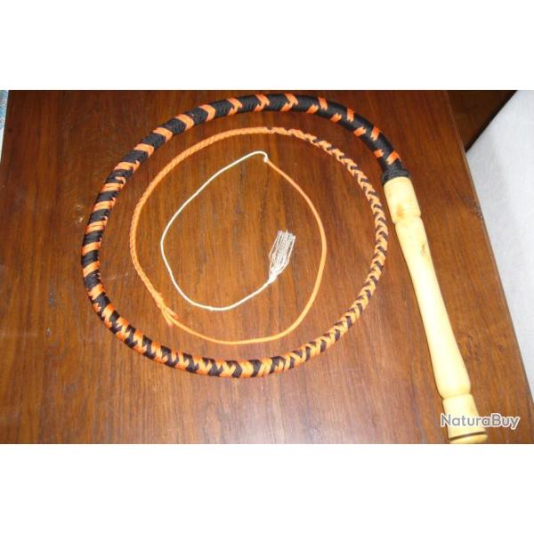 FOUET am�ricain type COW WHIP manche en BUIS